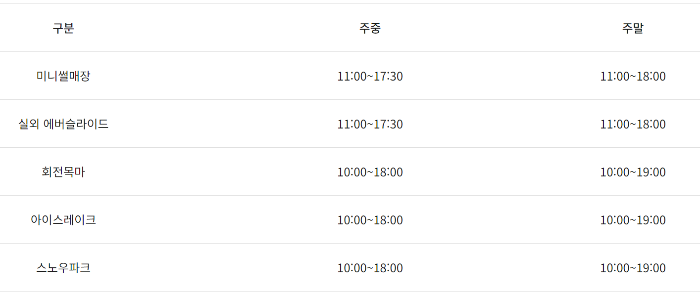 원마운트 스노우파크