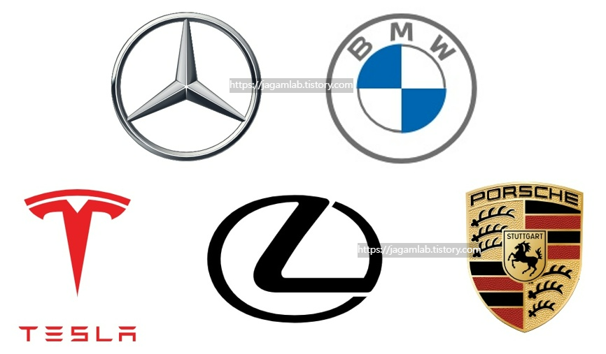 2025년 5월 테슬라, 벤츠, BMW, 포르쉐, 렉서스 판매 순위