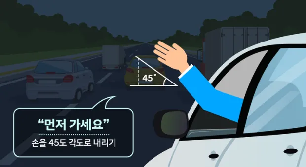 양보-신호