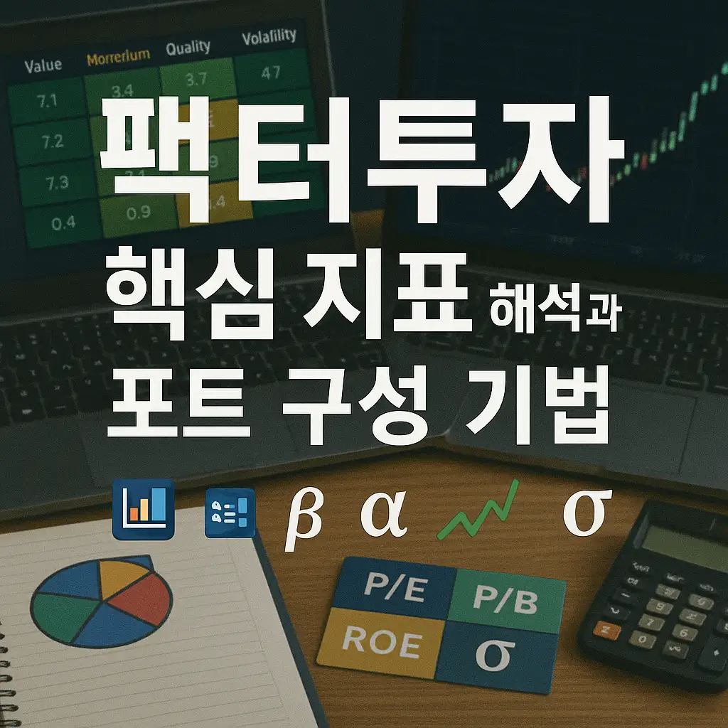 팩터 투자의 이해와 핵심 지표