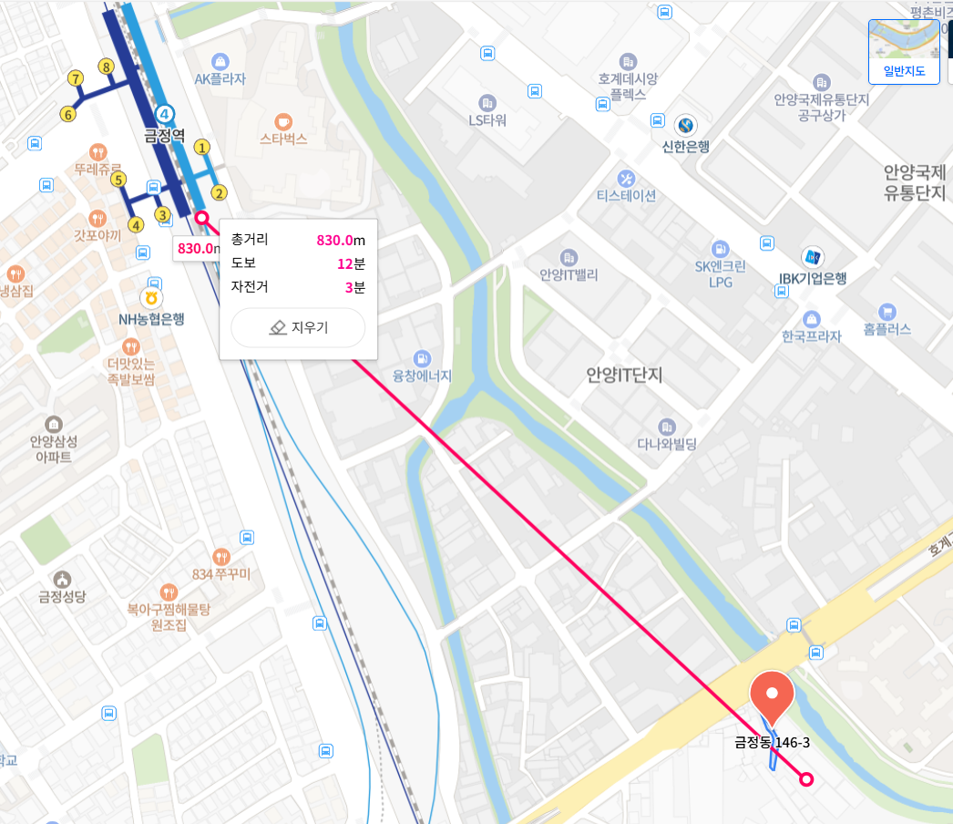 금정역 푸르지오 그랑블 위치