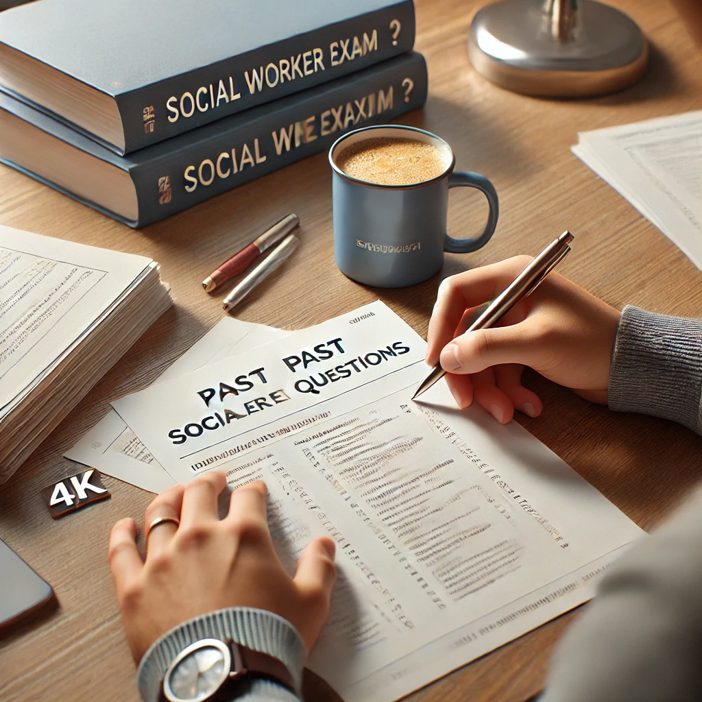 기출문제를 풀고 있는 학생 모습