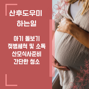 산후도우미가 하는일에 대한 썸네일