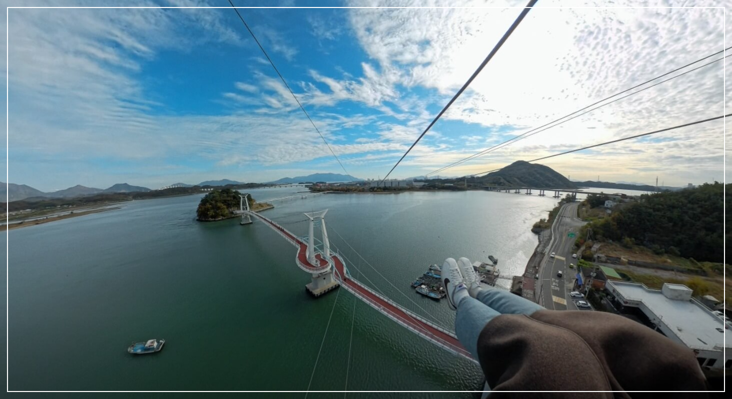 광양 가볼만한곳 베스트10 섬진강 별빛 스카이 짚와이어