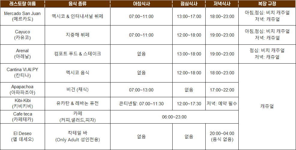 스칼렛 아르떼 예약 필요 없는 식당 목록