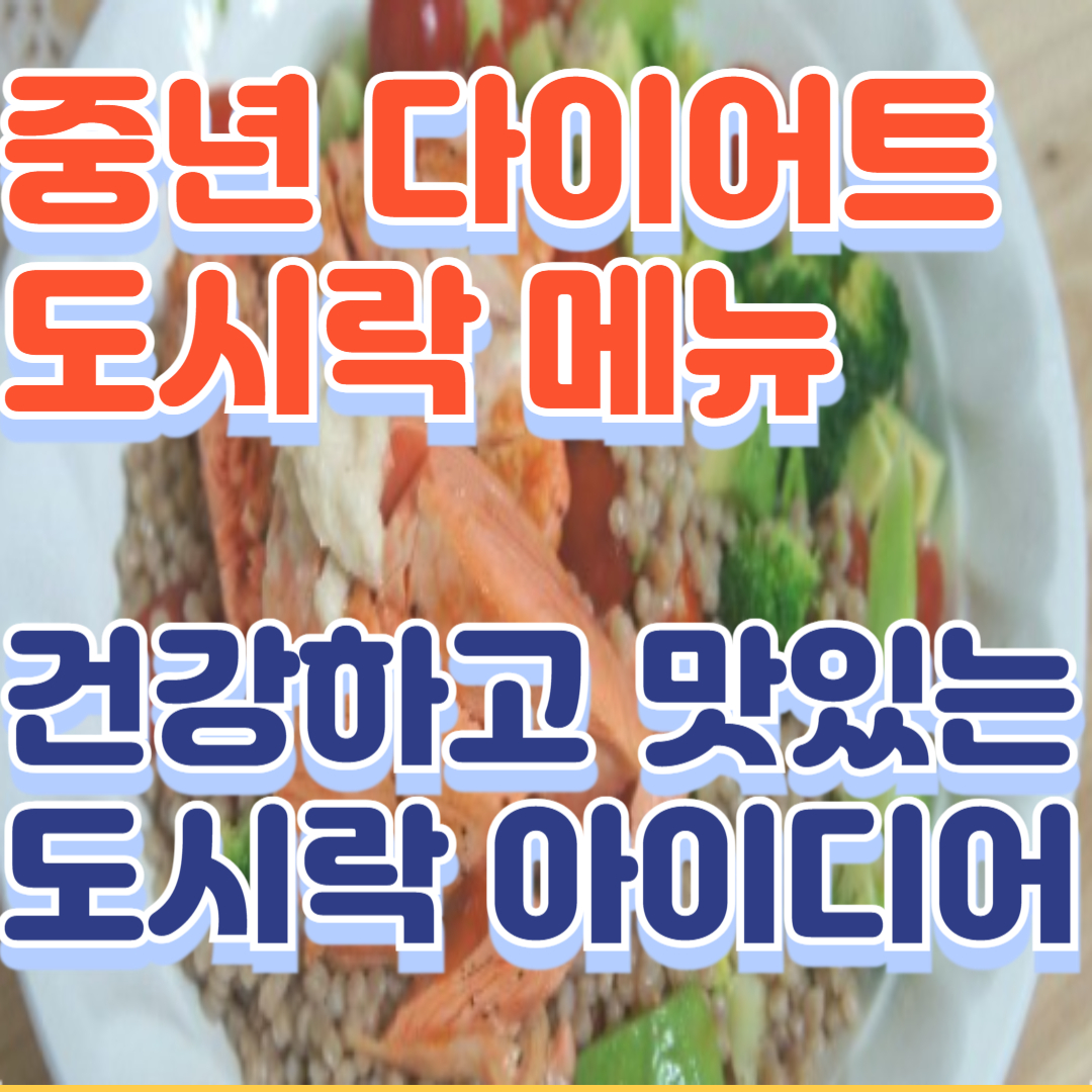 중년 다이어트 도시락 메뉴