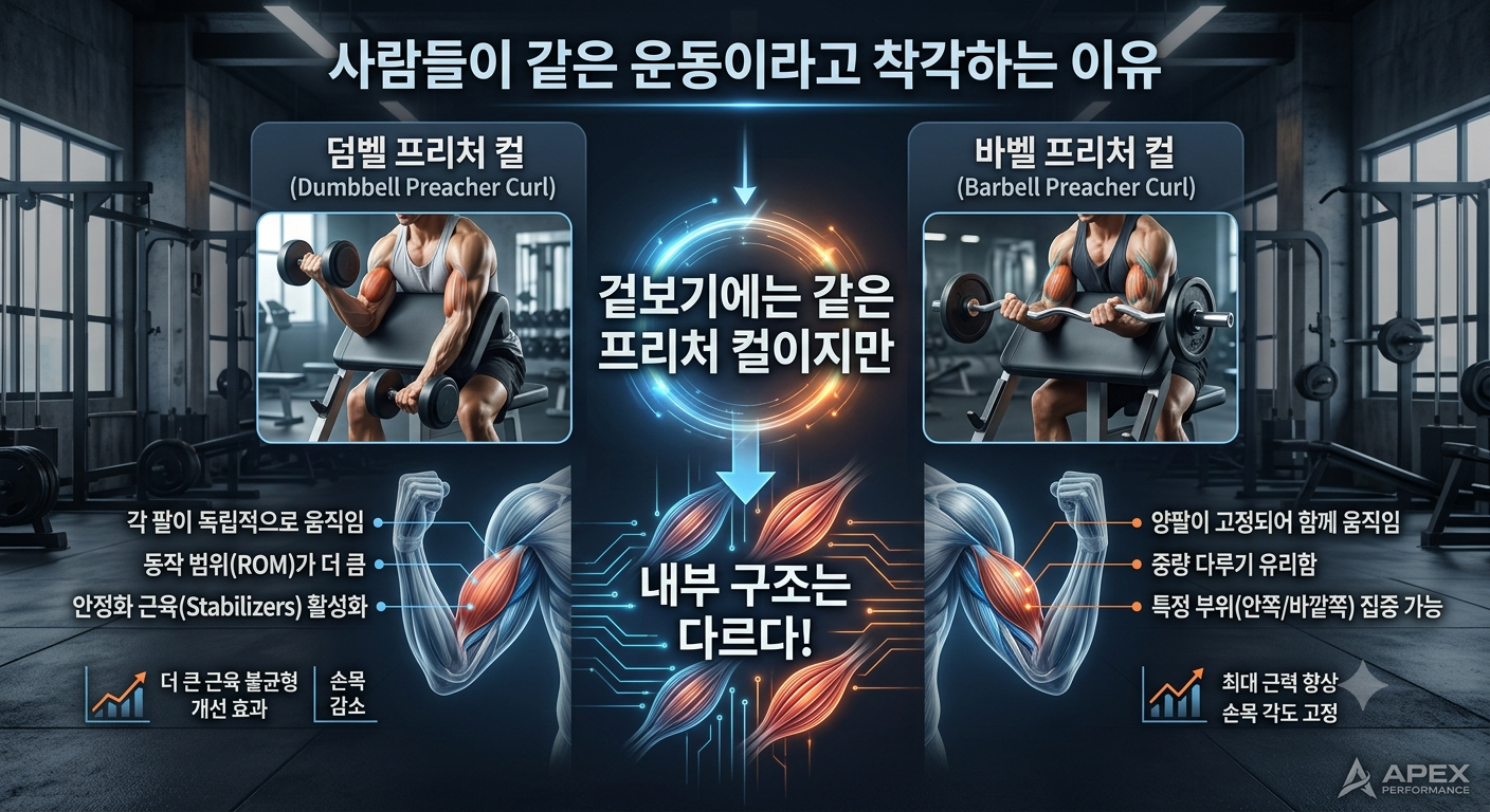 사람들이 같은 운동이라고 착각하는 이유