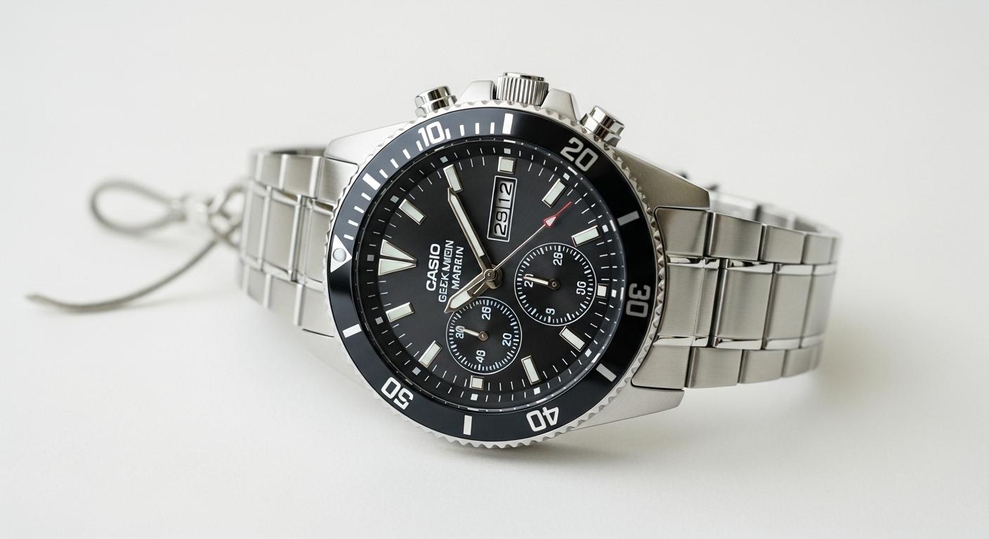 카시오 흑새치 정품 메탈