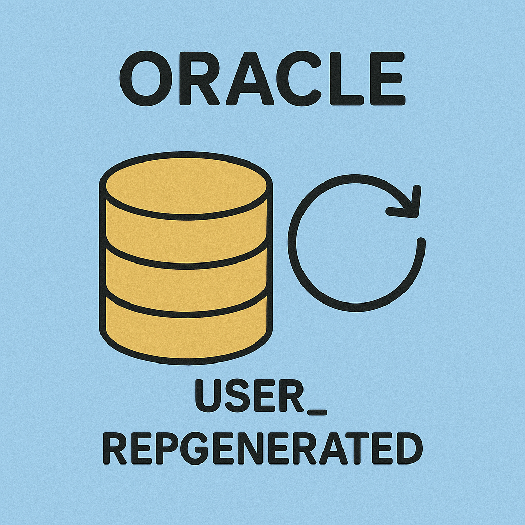 USER_REPGENERATED 가이드 : 오라클 복제 지원 객체 상태 점검 전략