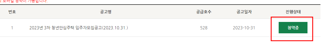 청년 안심주택 3차 지원조건