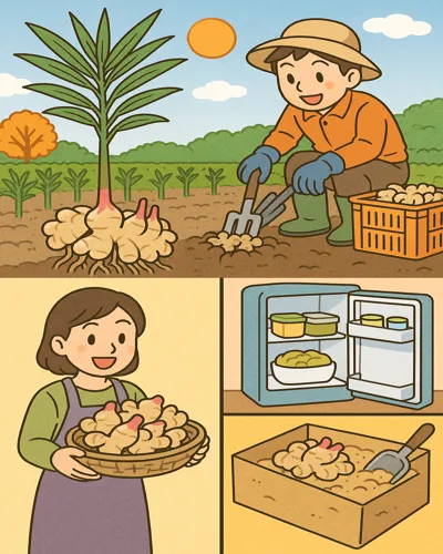생강 수확 시기 및 보관 방법2