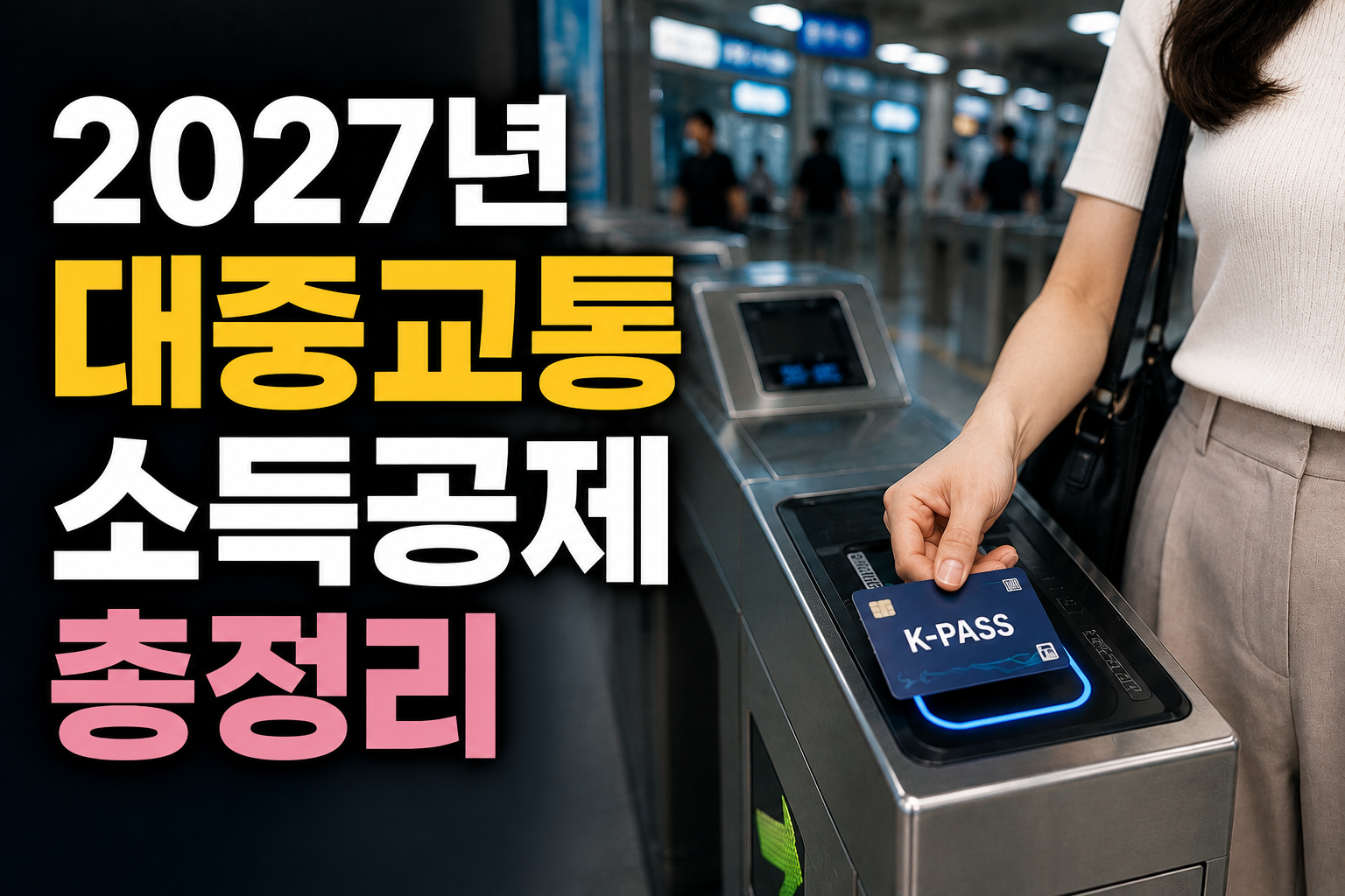 2027년 대중교통 소득공제 총정리