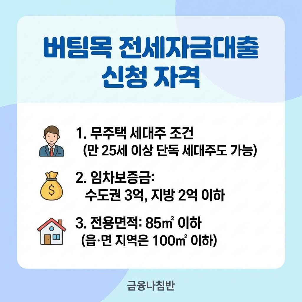 버팀목 전세자금대출 신청 자격조건