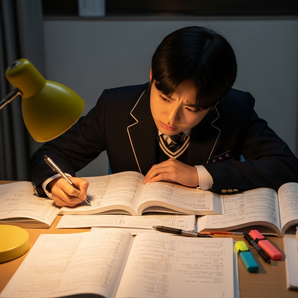 고3 모법생 1등급 아들 공부하는 모습