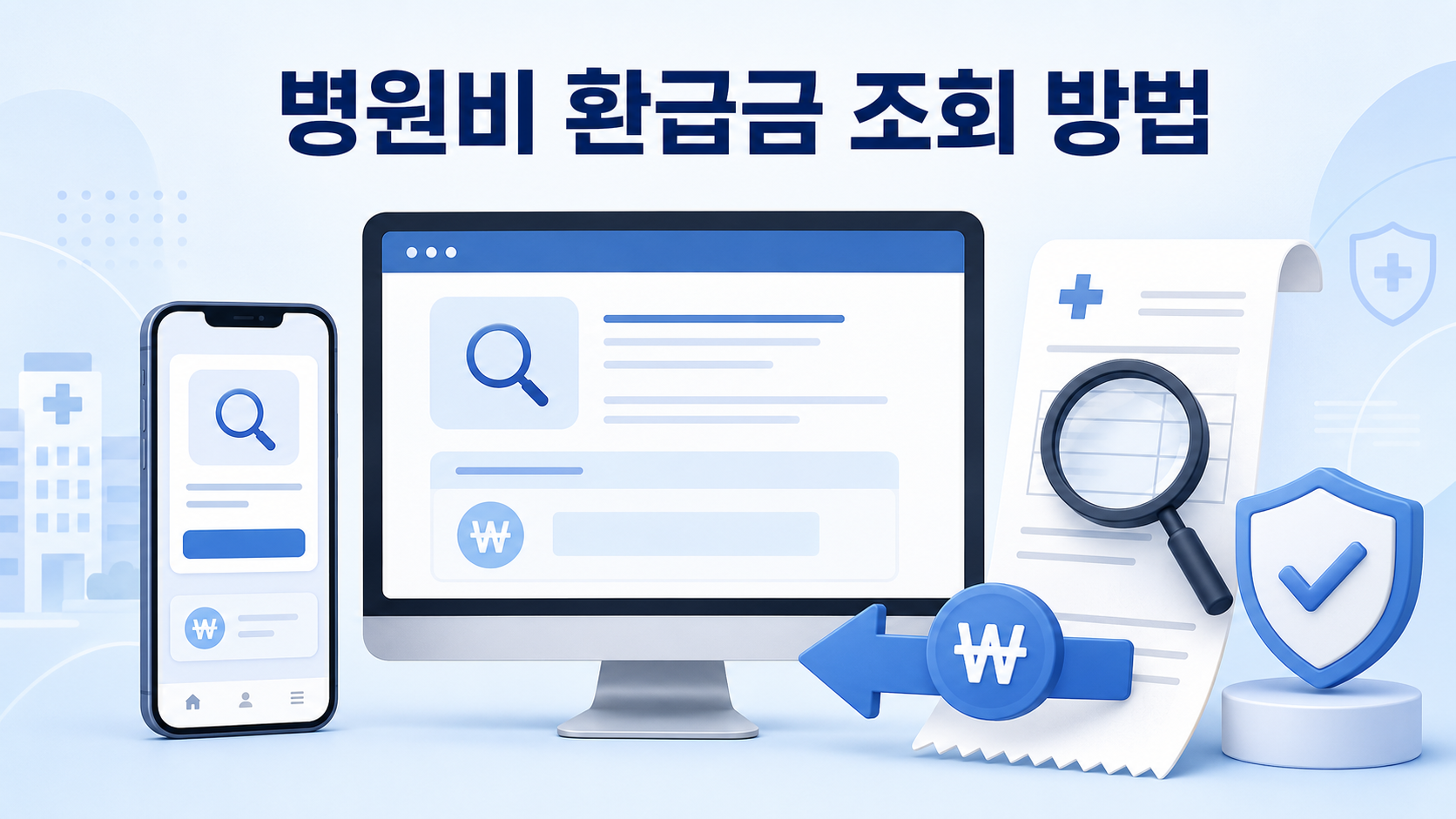 국민건강보험 병원비 환급금 조회 방법 안내