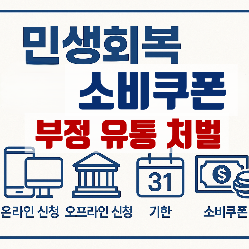 민생회복 소비쿠폰 이슈 정리