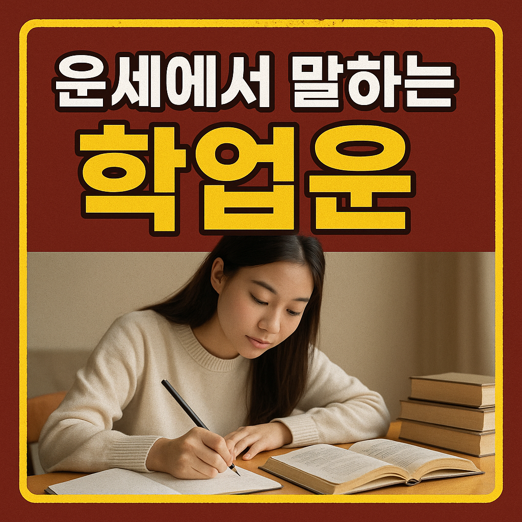 운세에서 말하는 학업운