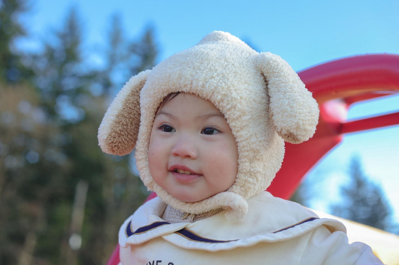 아기랑 바다 사진