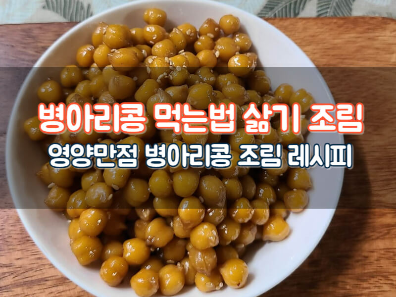 병아리콩 먹는법 요리 삶기 아기 콩간장 조림 효능 다이어트 칼로리