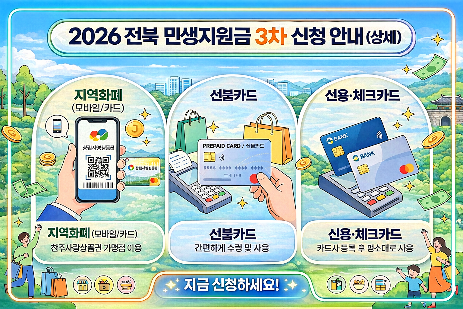 2026 전북 민생지원금 3차 신청 안내 (상세)