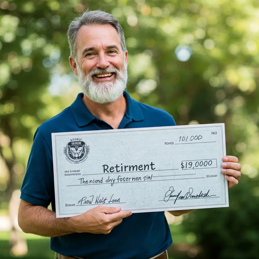 연금 조기수령하는 중년남자