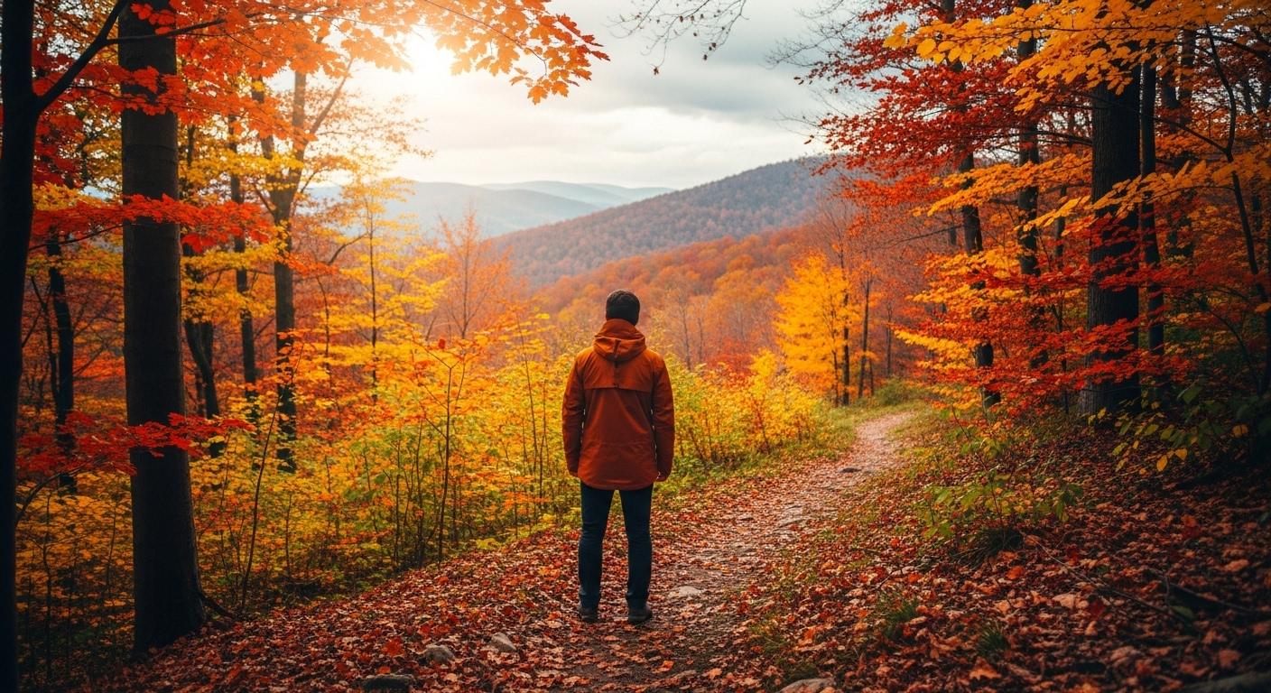 가을 등산 자켓