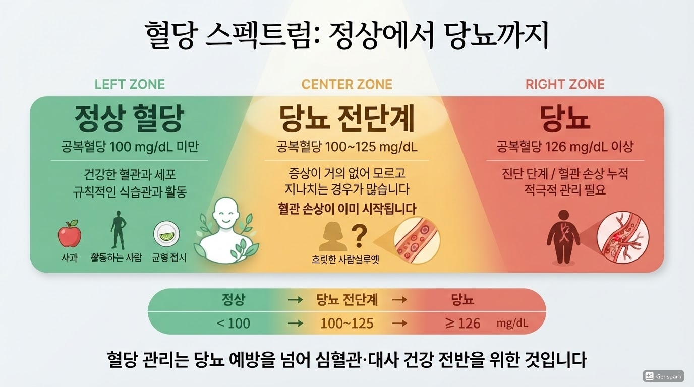 혈당 스펙트럼:정상에서 당뇨까지
