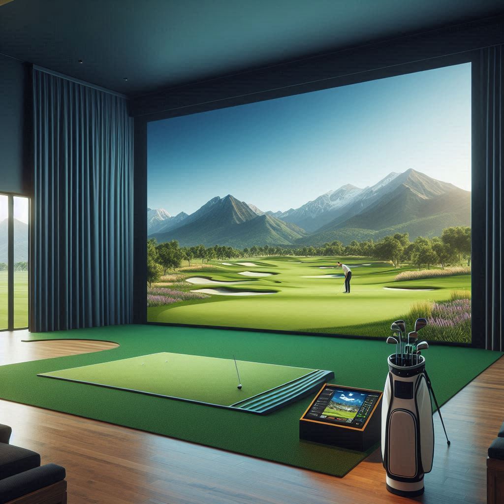 스크린골프장 배경