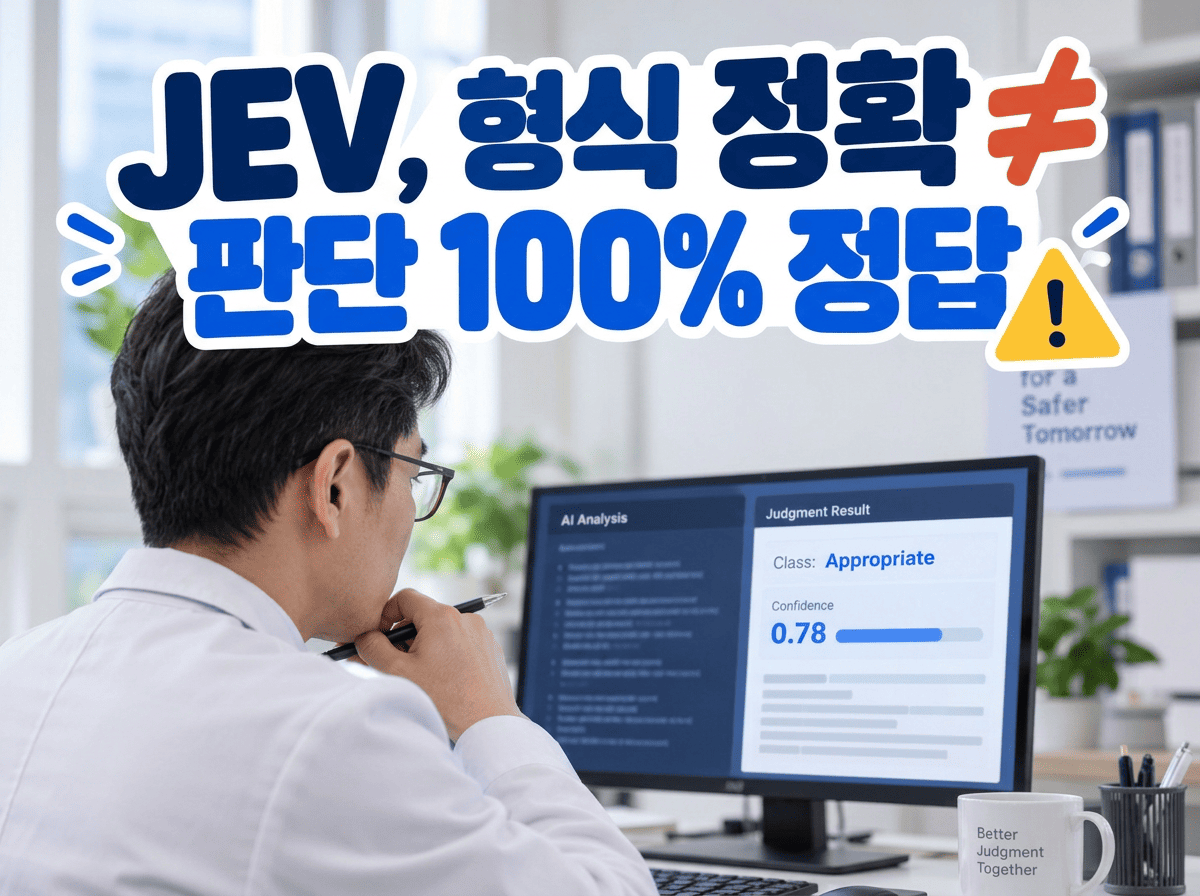 JEV 구조화된 출력과 판단 정확도 차이
