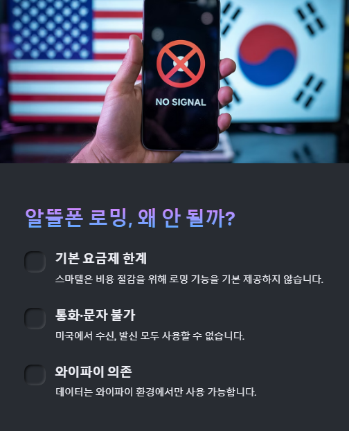 알뜰폰 로밍 왜 안 될까?