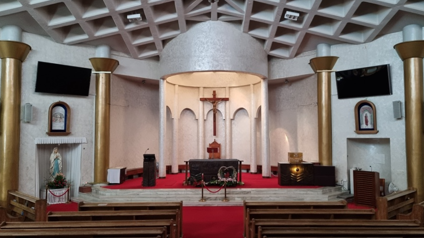 신제주성당 성전 내부 사진