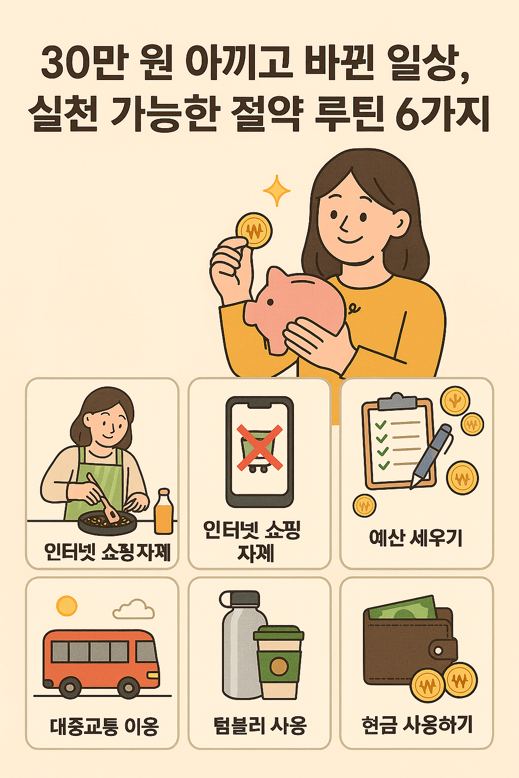 30만원으로 아끼는 방법 6가지