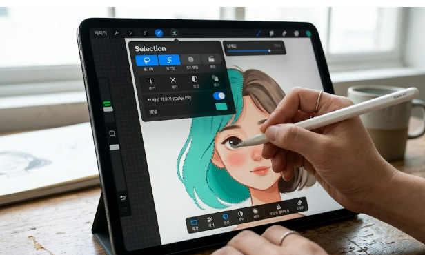 프로크리에이트 색상채우기 이미지