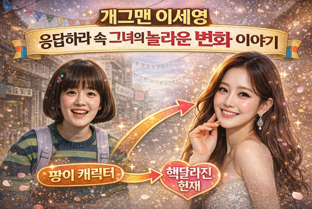 개그맨 이세영, 응답하라 출연 후 180도 달라진 모습