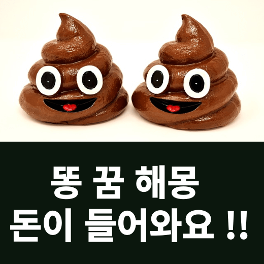 똥 꿈 해몽 풀이( 대변이 쌓여 있는 꿈, 돼지 우리 안에 똥이 수북한, 똥 구덩이에 빠졌다가, 똥 더미 위에 구더기가 가득한, 똥 오줌을 도난, 똥 물이 가득, 똥이 얼굴에 묻은 꿈 해몽 풀이 )