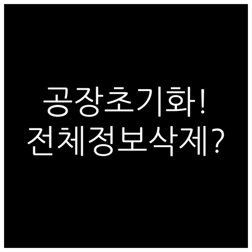 게이트맨 도어락 공장 초기화, 비밀번..