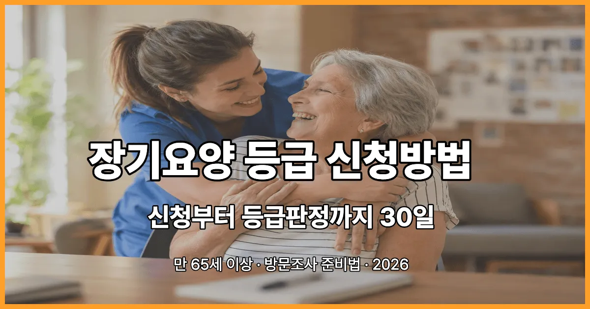 노인장기요양 등급 신청방법 절차 서류 방문조사 등급기준 2026