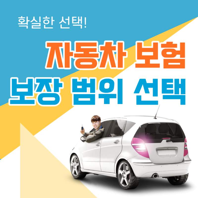 자동차 보험 보장 범위 선택