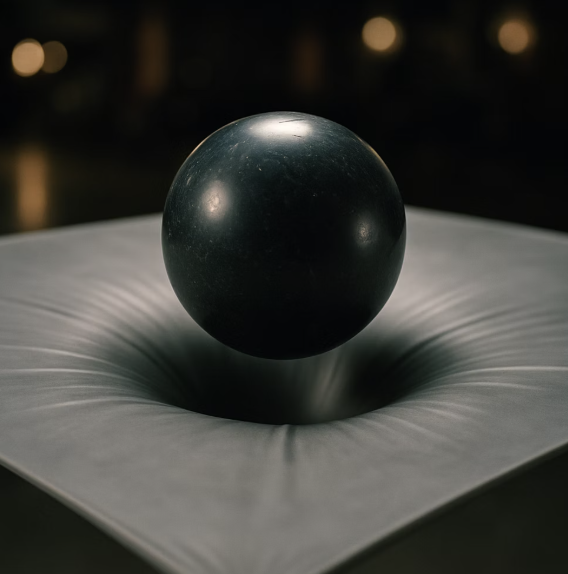 무거운 볼링공과 고무판 놀이