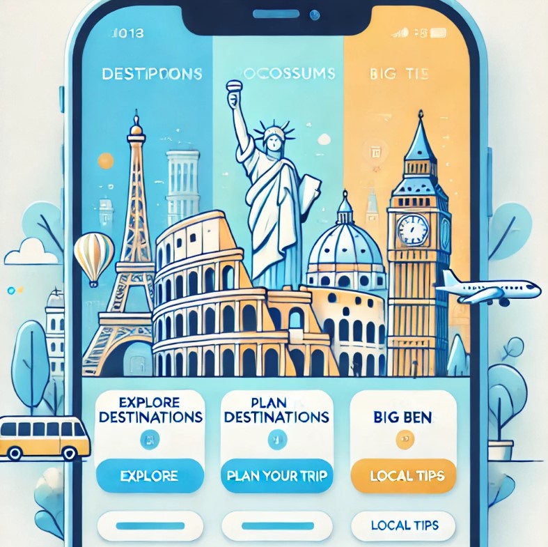 유럽 배낭 여행 필수 앱 사진