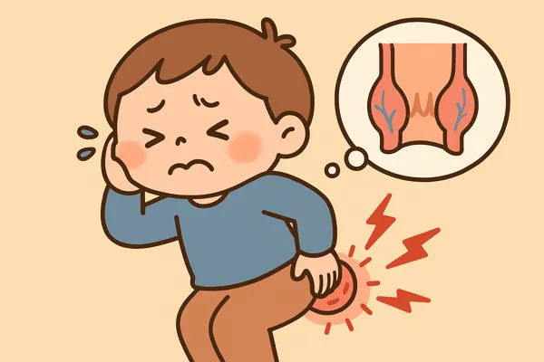 항문 통증 원인 설명 그래픽