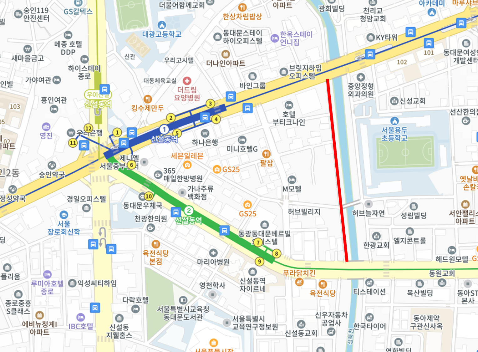 주차할만한곳 신설동