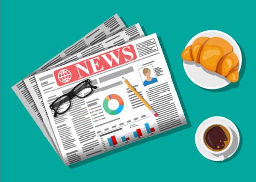 휴대폰을 보고 싶을 때, 신문을 읽어보세요