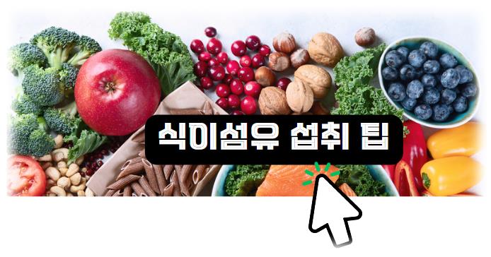 식이섬유 섭취 팁