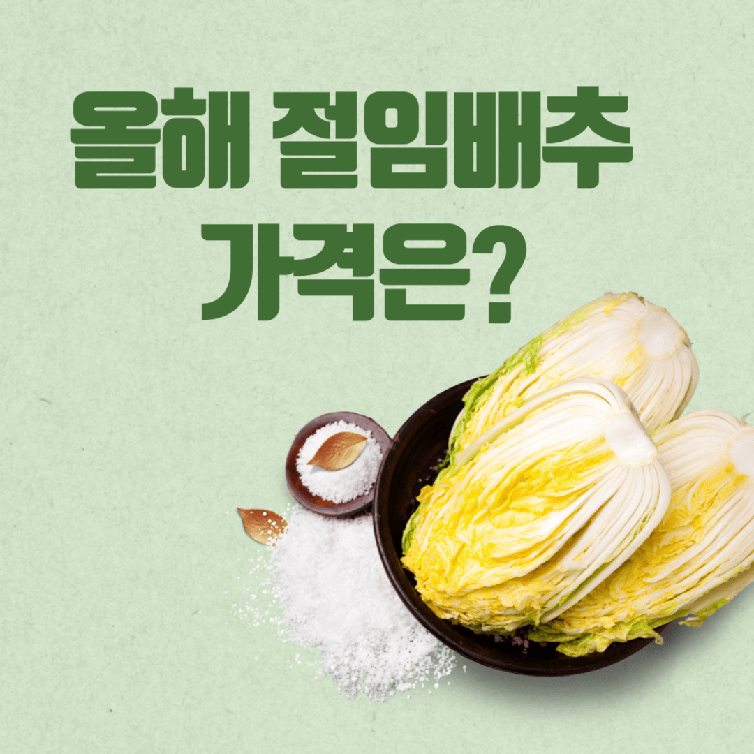 절임배추의 중요성