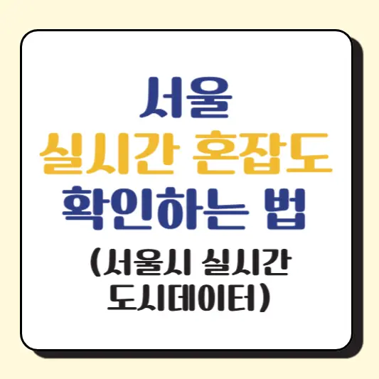 서울-실시간-혼잡도-확인하는-법-서울시-실시간-도시데이터