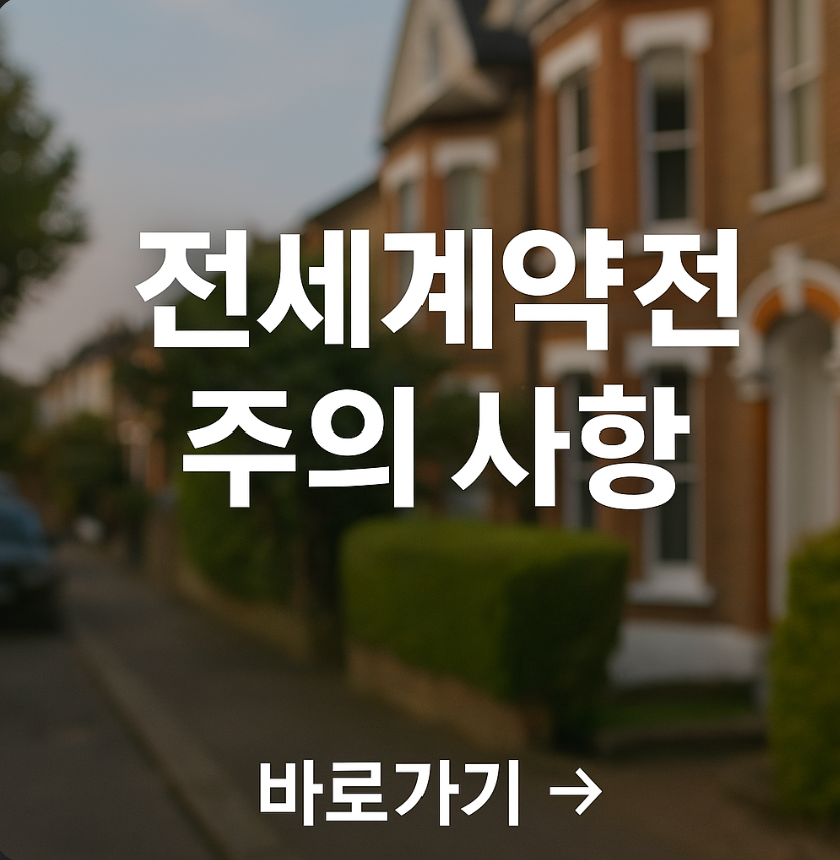전세계약 주의사항 5가지 총정리