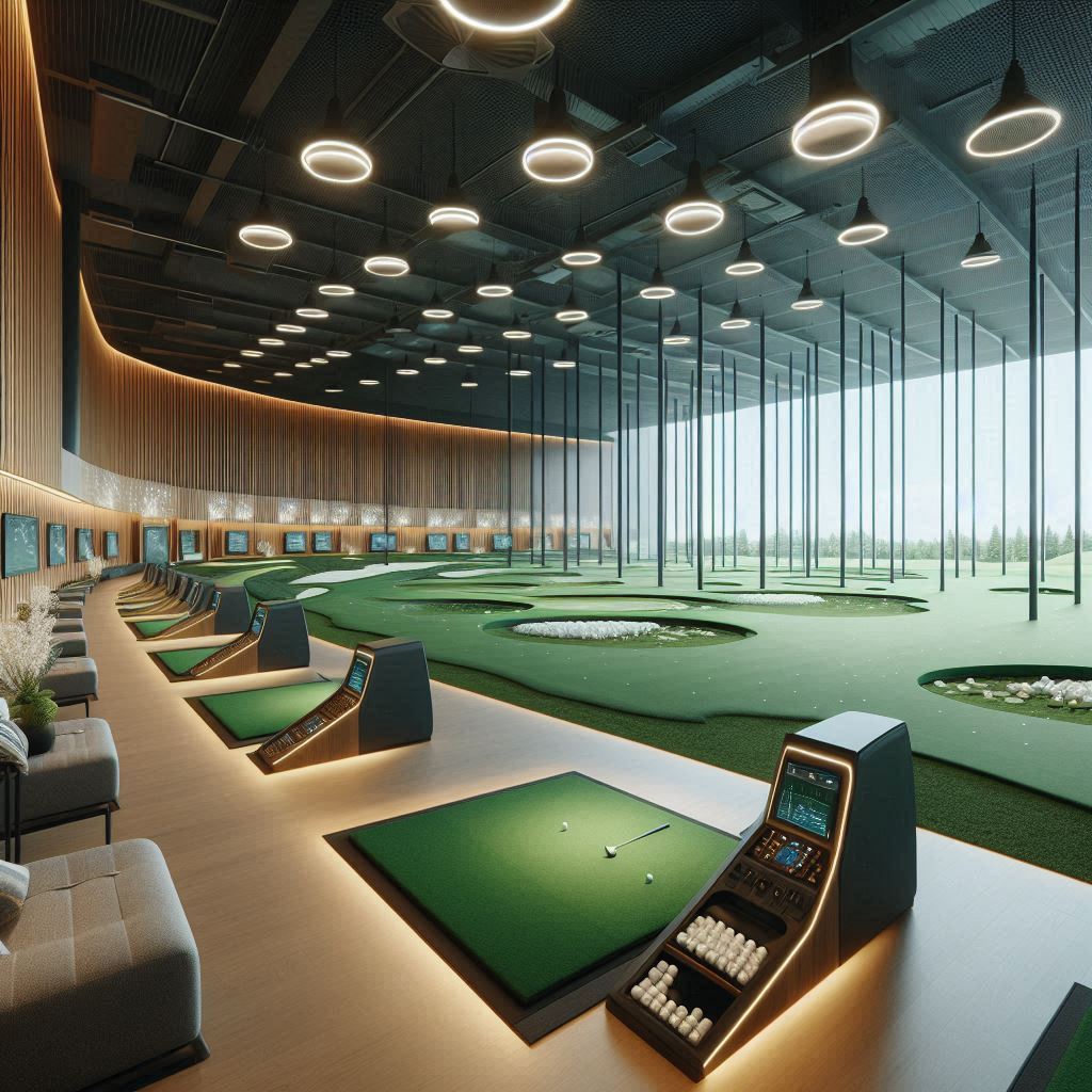 실내골프연습장 배경