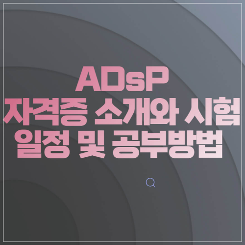 ADsP자격증-소개와-시험일정-및-공부방법