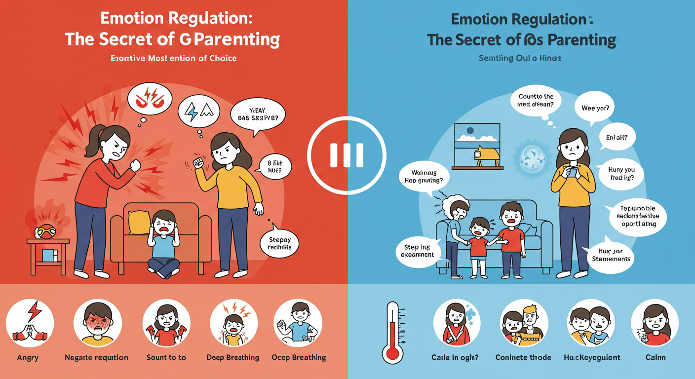 육아 중 화나는 순간 관련 그림